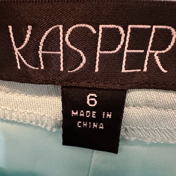 Kasper 55%Linen Blend 45% Rayon Dress Pants Workwear Straight Leg Lined Size 6 - Picture 4 of 10